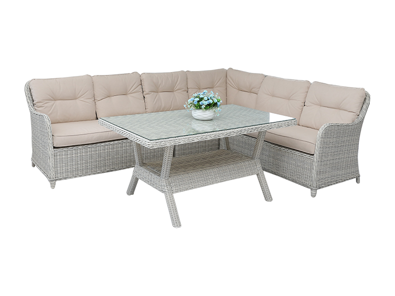 Rattan Ess-Set-Sofa, Outdoor Möbel YQR-495B