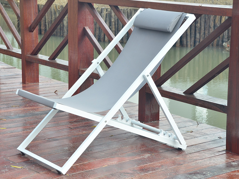 Beach Chaise Lounge Erwachsener Beach Stuhl, Aluminiumklappstuhl für Entspannungsstuhl, Freizeitstuhl im Freien YQ-TB-4031