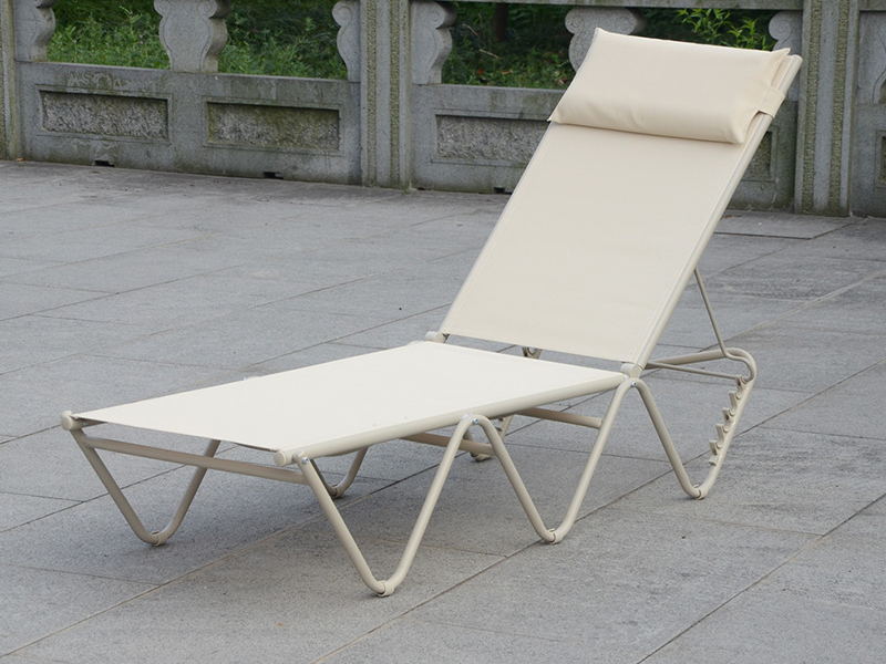Stahlrahmen Lounge, Tagesbett im Freien, Entspannungsstuhl YQ-TB-414A