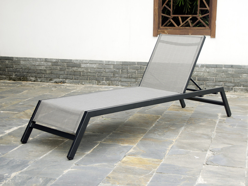 Apartment Hotel Outdoor Aluminium Chaise Lounge Sonnenbett, Tagesbett YQ-TB-455