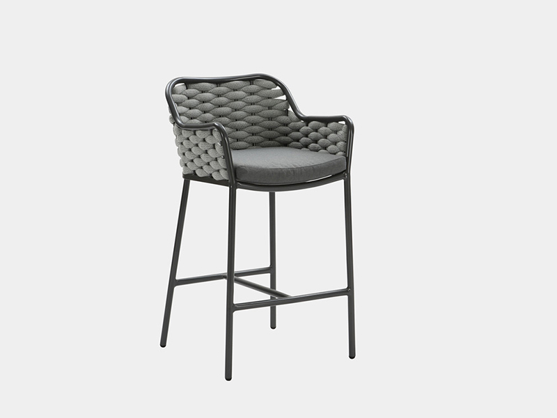 Modernes Designseil gewebter Single-Bar-Stuhl im Aluminiumrahmen YQC-2092-C