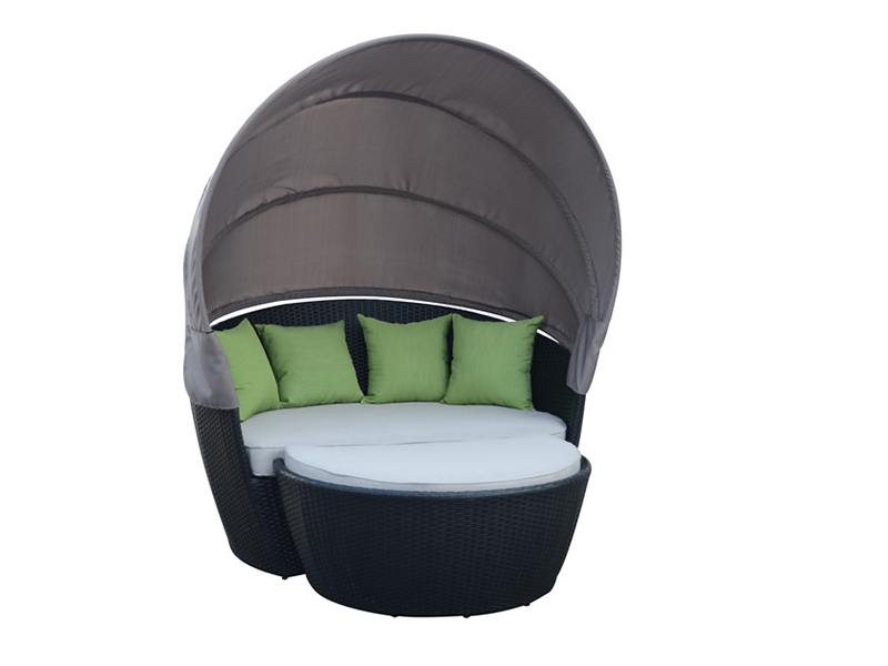 Outdoor Rattan Baldachin Bett YQR-285