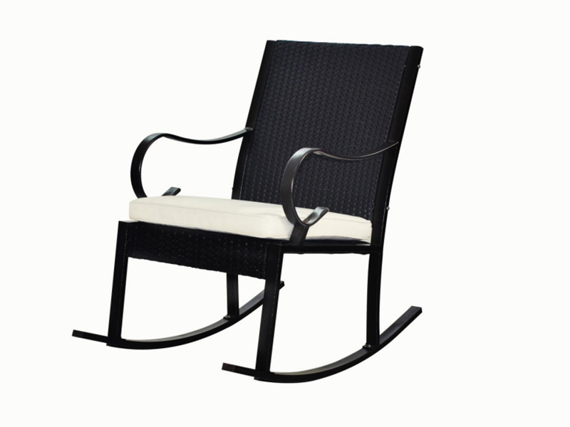 Single Rattan Outdoor-Schaukelstuhl, Knock-Down-Design YQR-374