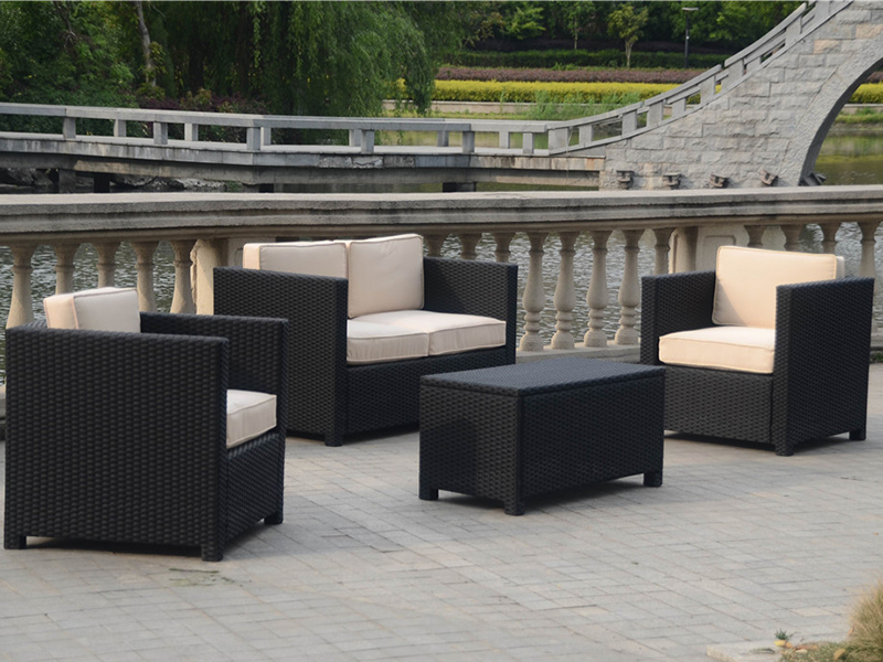 Rattan-Sofa-Set, alle KD-Design, Aluminiumrahmen Gartenmöbel YQR-457