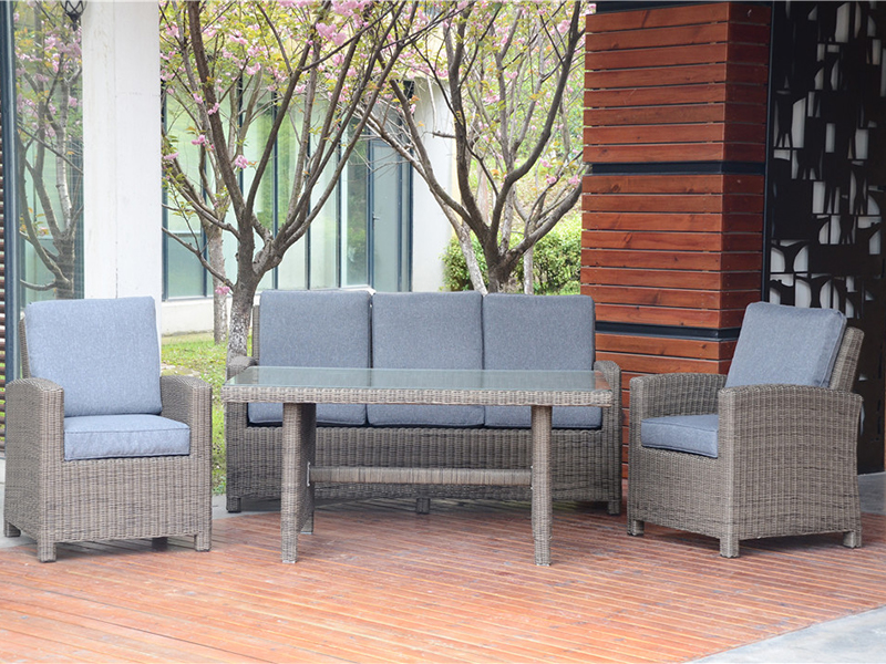 Runde Rattan-Weben von Outdoor-Möbeln, Gartenmöbel YQR-501